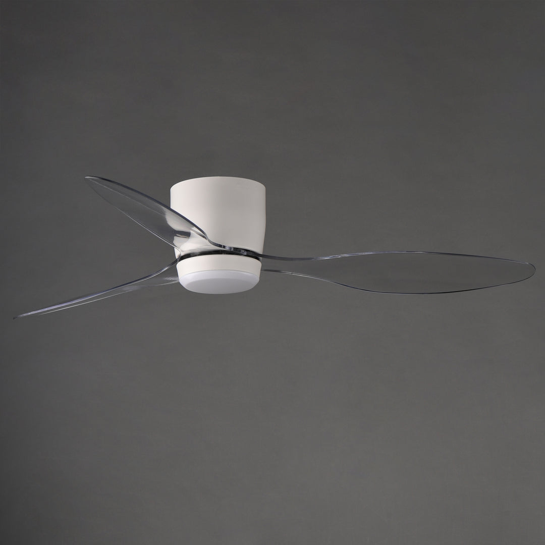 Aeris 52" 3-Blade Hugger Fan w LED White / Matte White alternate view