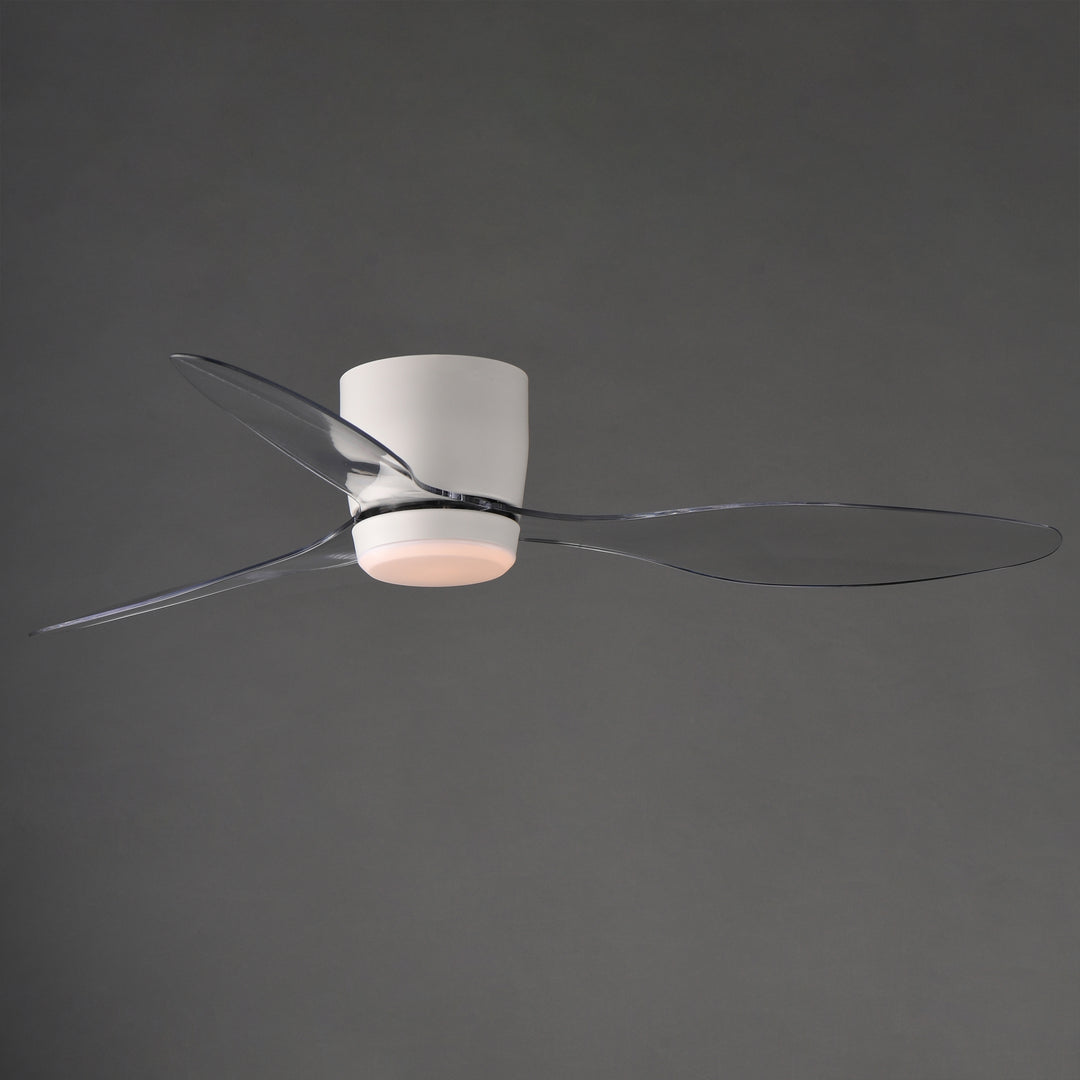 Aeris 52" 3-Blade Hugger Fan w LED White / Matte White alternate view