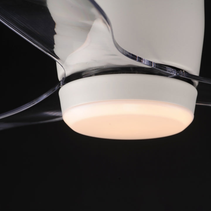 Aeris 52" 3-Blade Hugger Fan w LED White / Matte White alternate view