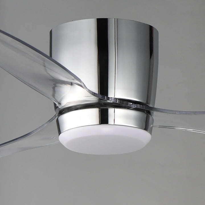 Aeris 52" 3-Blade Hugger Fan w LED White / Polished Chrome alternate view