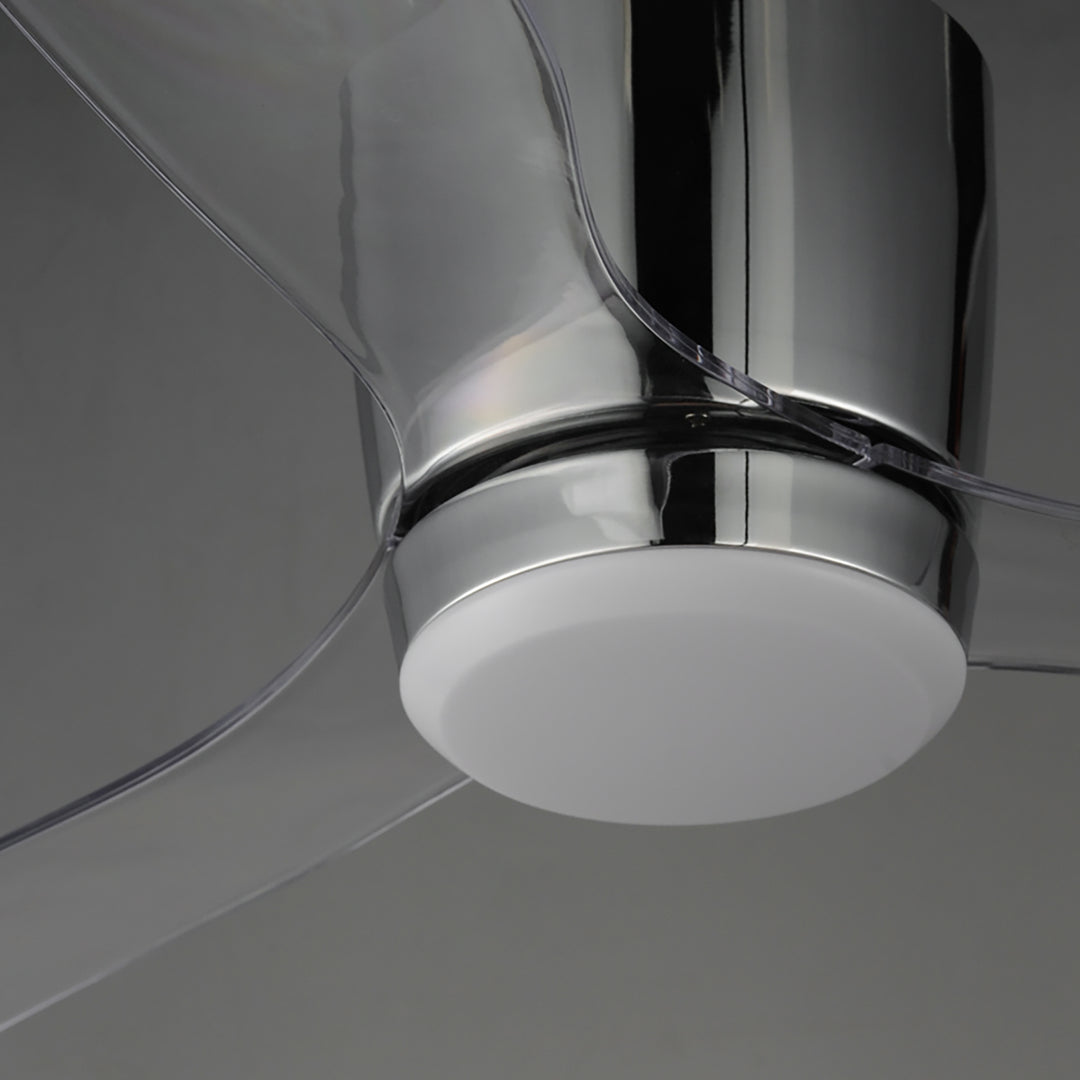 Aeris 52" 3-Blade Hugger Fan w LED White / Polished Chrome alternate view