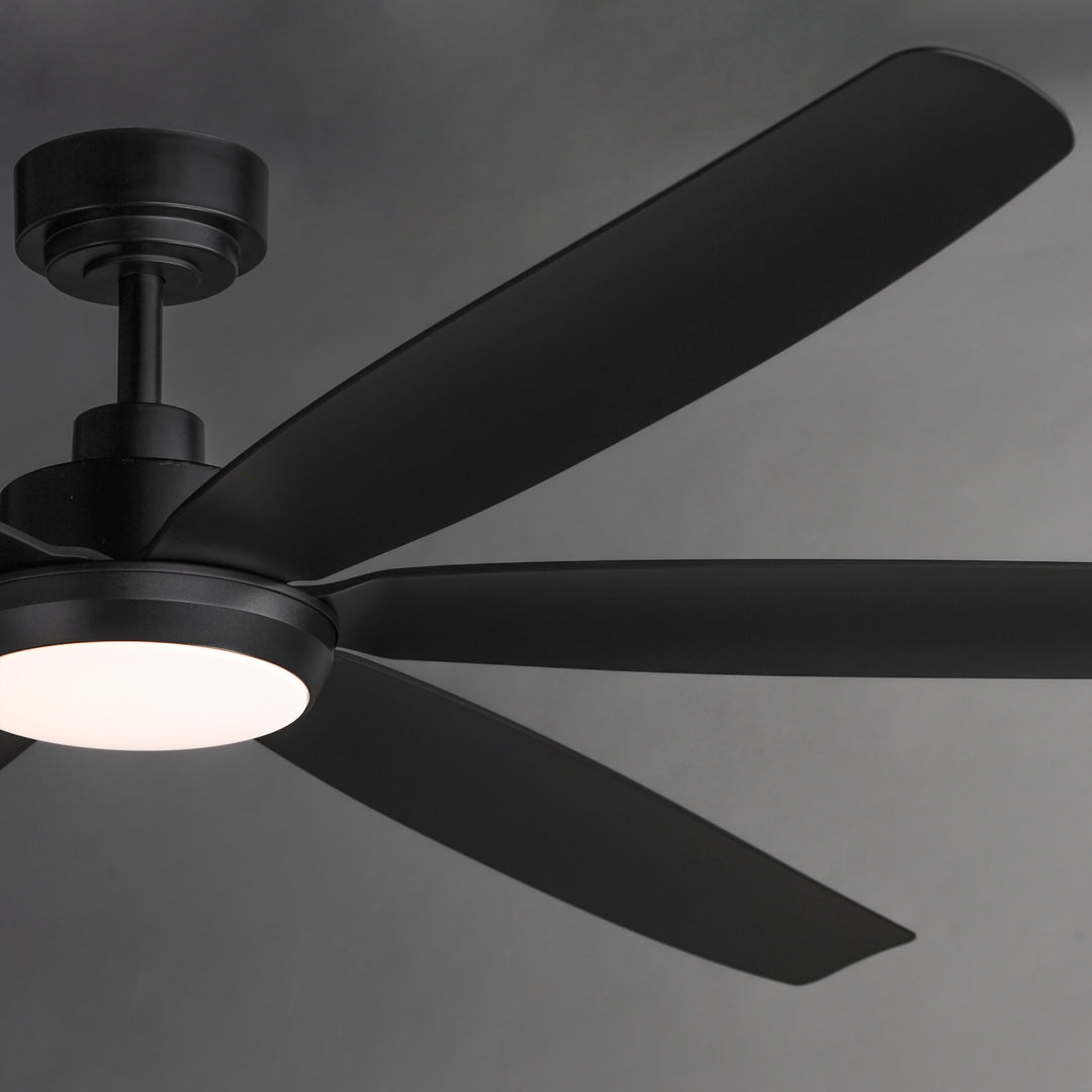 Albatross 72" 6-Blade Marine Grade Fan w LED White / Black alternate view