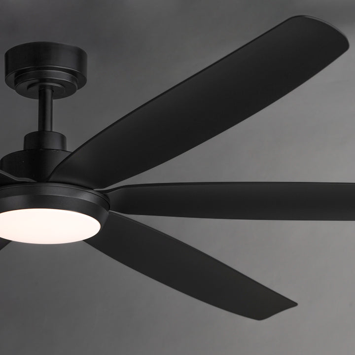 Albatross 72" 6-Blade Marine Grade Fan w LED White / Black alternate view