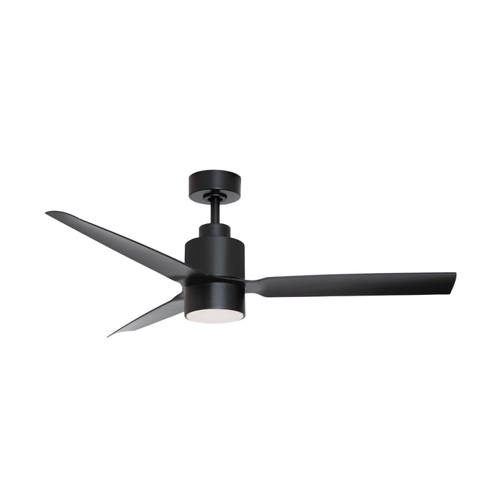 Falcon AC Damp 52" In/Out Fan w LED Light Kit Black