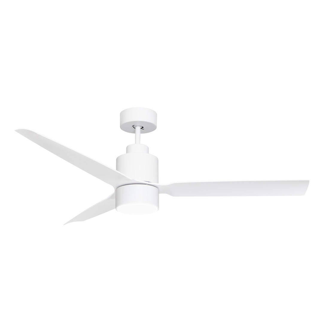Falcon AC Damp 52" In/Out Fan w LED Light Kit Matte White alternate view