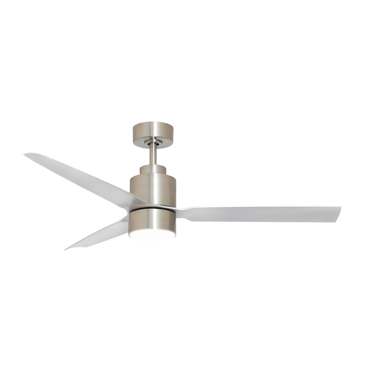 Falcon AC Damp 52" In/Out Fan w LED Light Kit Satin Nickel alternate view
