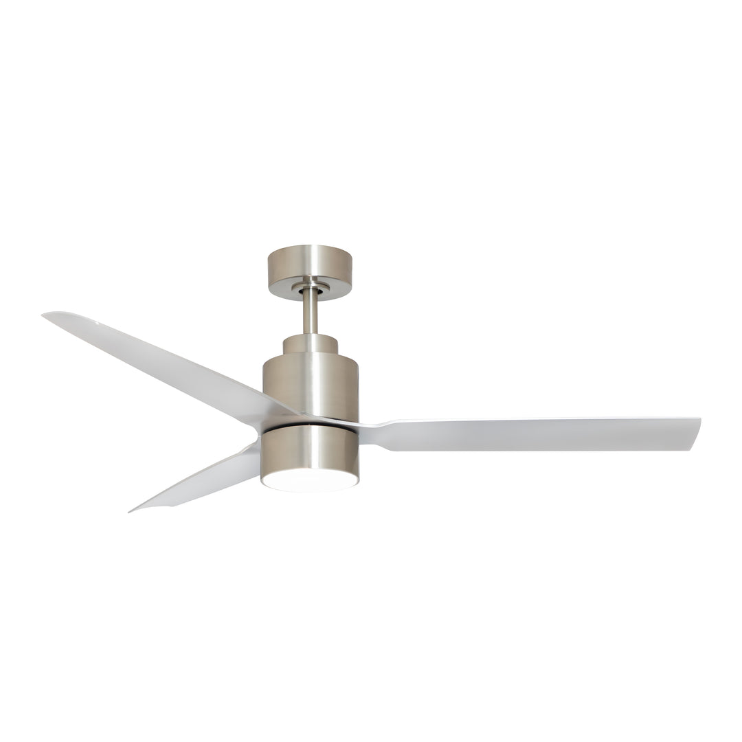 Falcon DC 52" Indoor/Outdoor Fan w LED Light Kit Satin Nickel alternate view