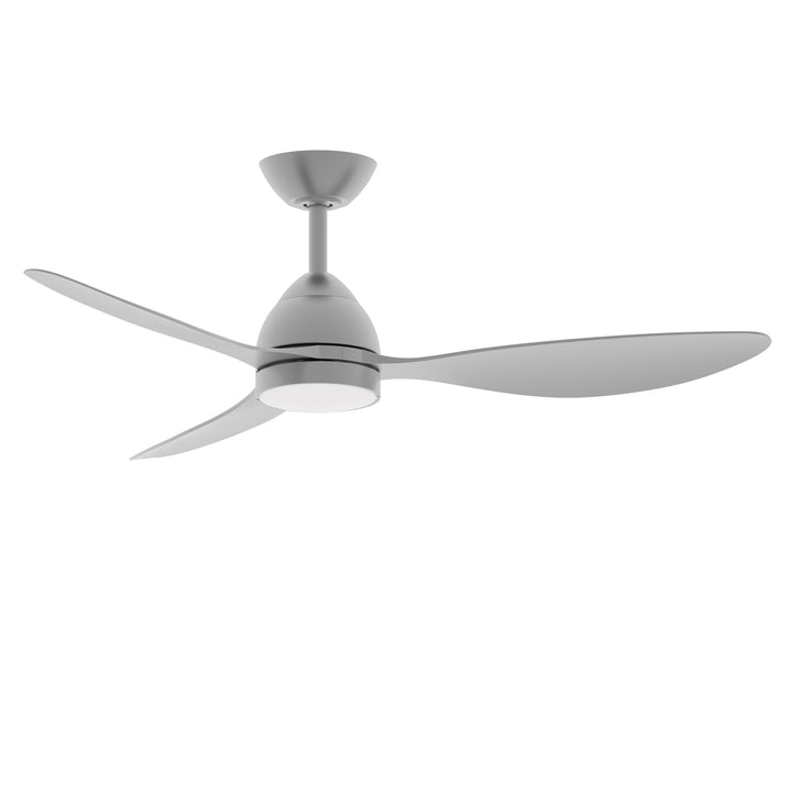 Sparrow 52" Outdoor Fan w LED White / Satin Nickel alternate view