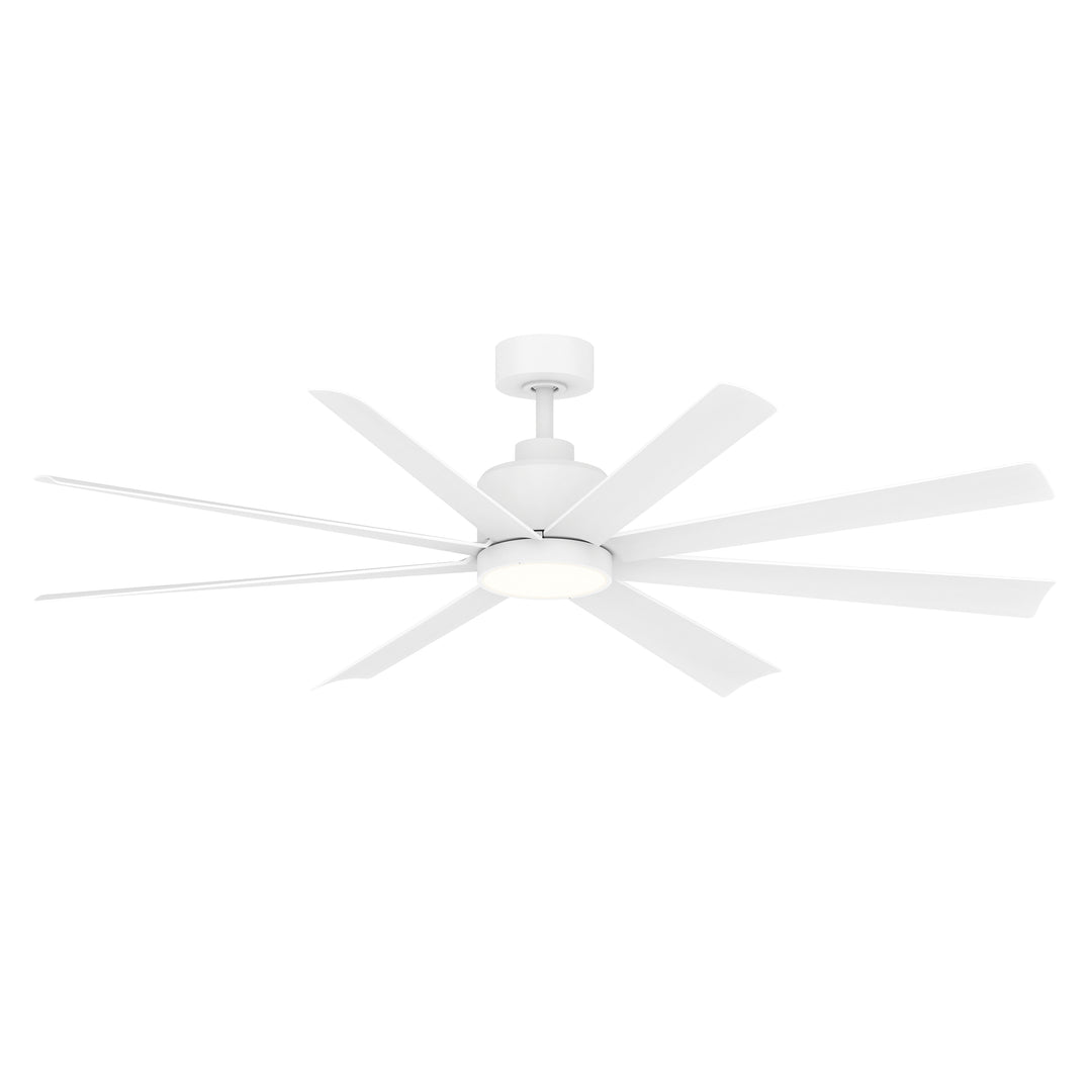 Condor 65" 8-Blade Fan w LED White / Matte White