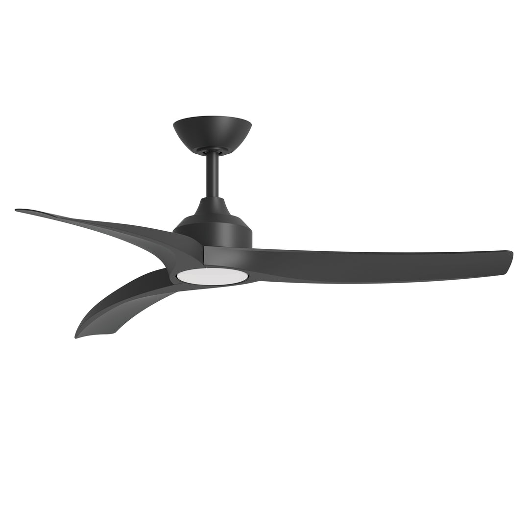 Drifter 52" Outdoor Fan w LED White / Black