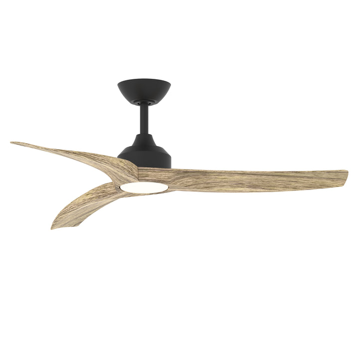 Drifter 52" Outdoor Fan w LED White / Black / Driftwood alternate view