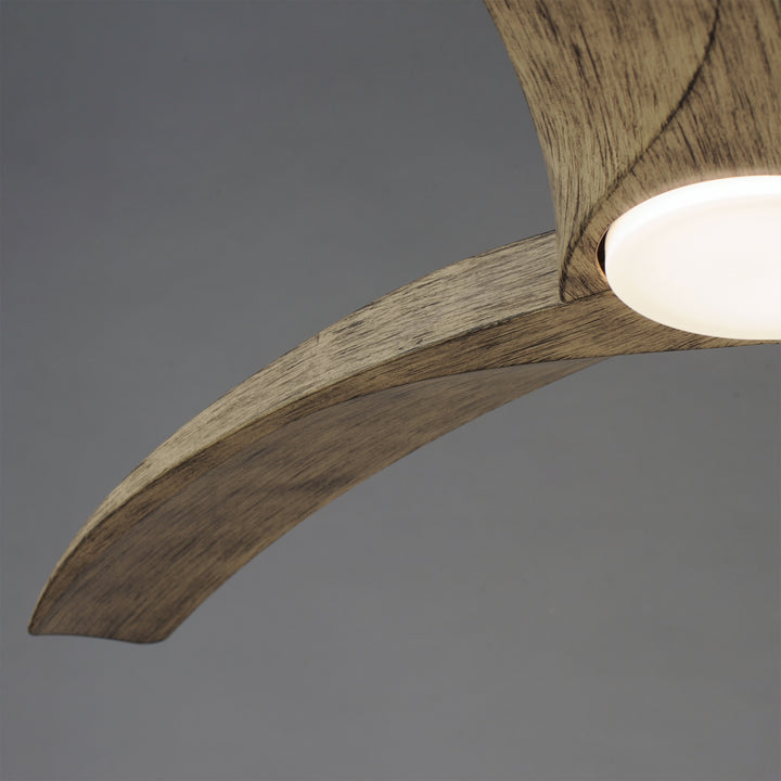 Drifter 52" Outdoor Fan w LED White / Black / Driftwood alternate view