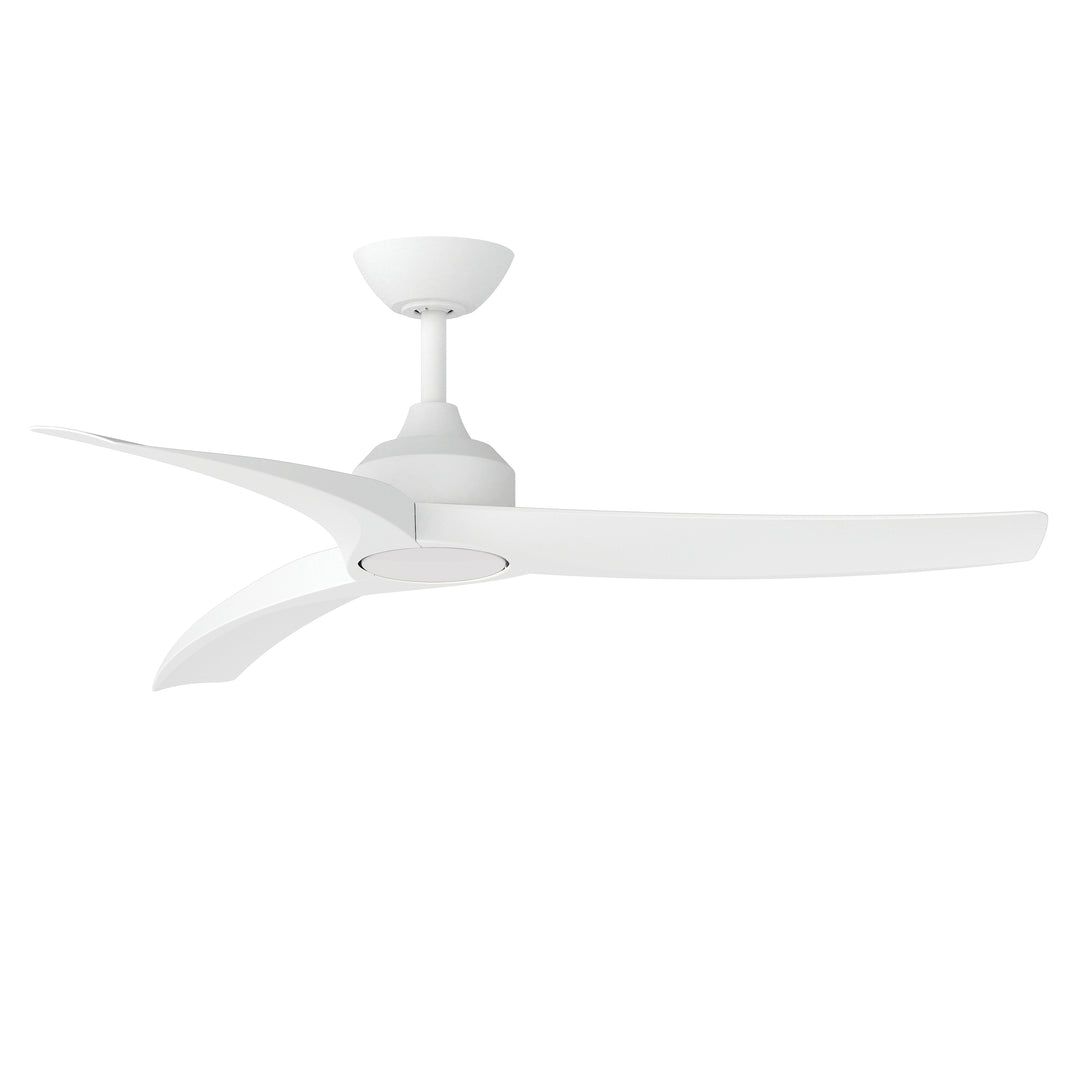 Drifter 52" Outdoor Fan w LED White / Matte White