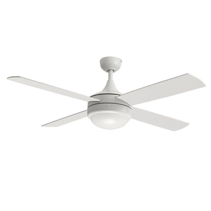 Quattro 52" 4-Blade Fan w LED Matte White