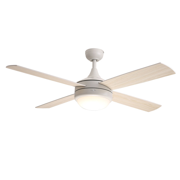 Quattro 52" 4-Blade Fan w LED Matte White alternate view