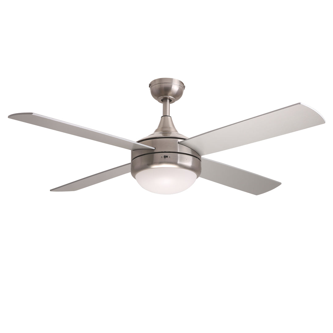 Quattro 52" 4-Blade Fan w LED Satin Nickel alternate view