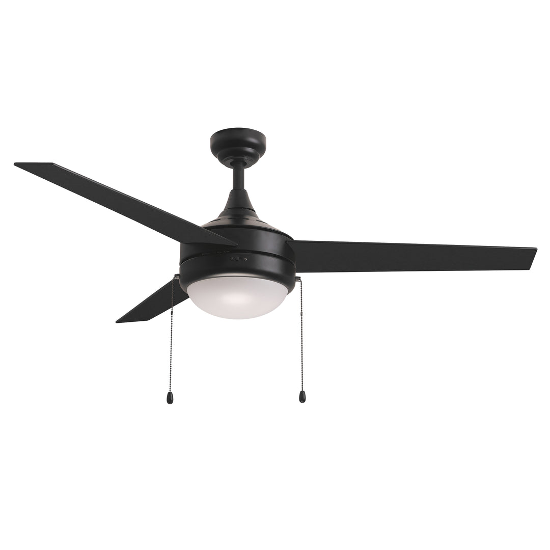 Trio Pull 52" 3-Blade Fan w Pull Chain Black