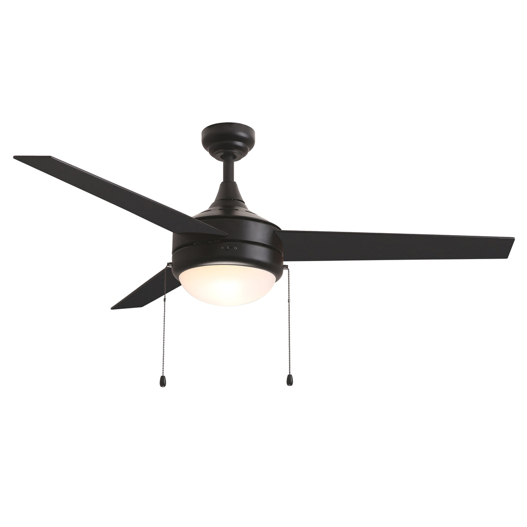 Trio Pull 52" 3-Blade Fan w Pull Chain Black alternate view