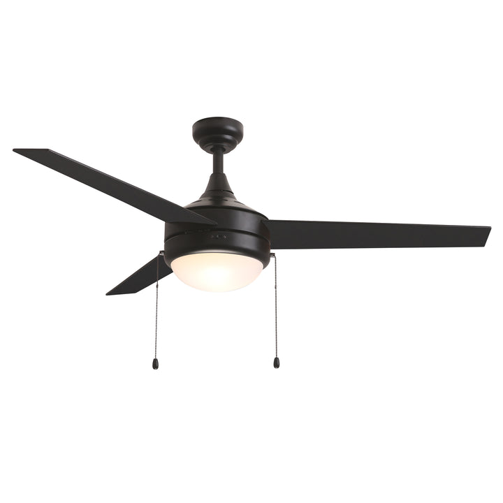 Trio Pull 52" 3-Blade Fan w Pull Chain Black alternate view