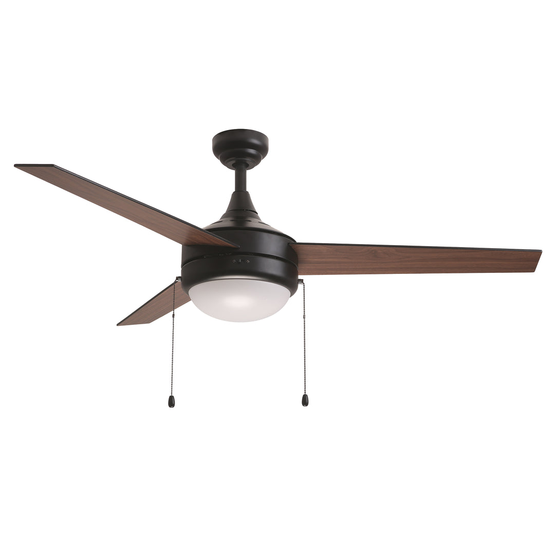 Trio Pull 52" 3-Blade Fan w Pull Chain Black alternate view