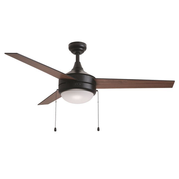 Trio Pull 52" 3-Blade Fan w Pull Chain Black alternate view