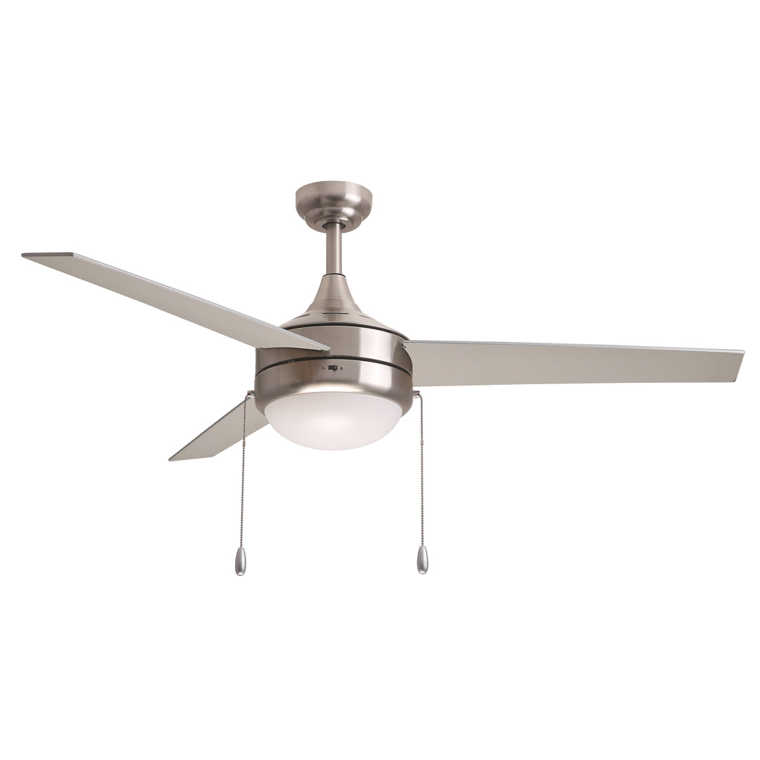 Trio Pull 52" 3-Blade Fan w Pull Chain Satin Nickel alternate view