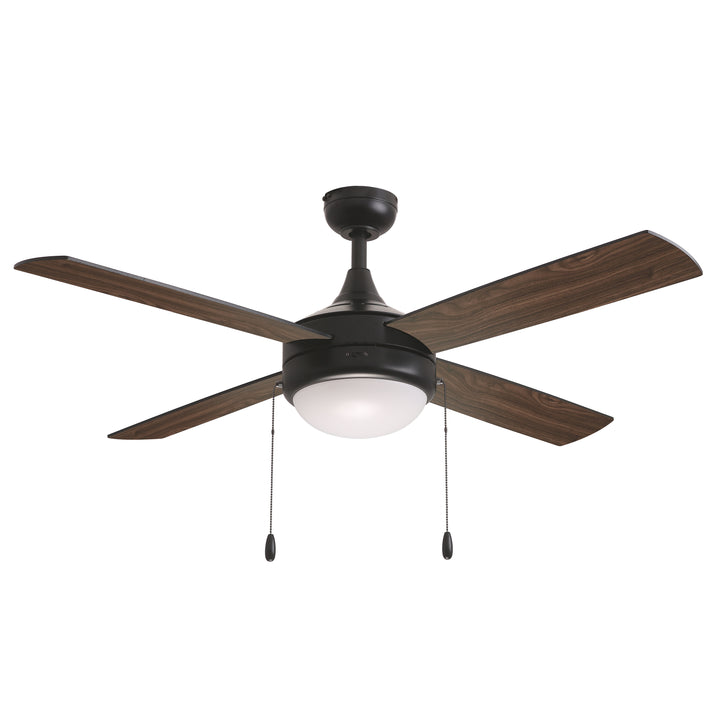 Quattro 52" 4-Blade Fan w Pull Chain Black alternate view
