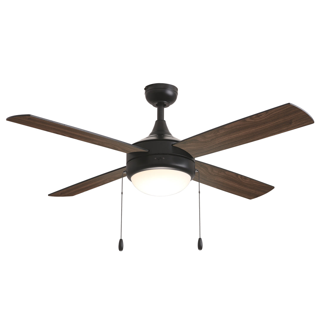 Quattro 52" 4-Blade Fan w Pull Chain Black alternate view