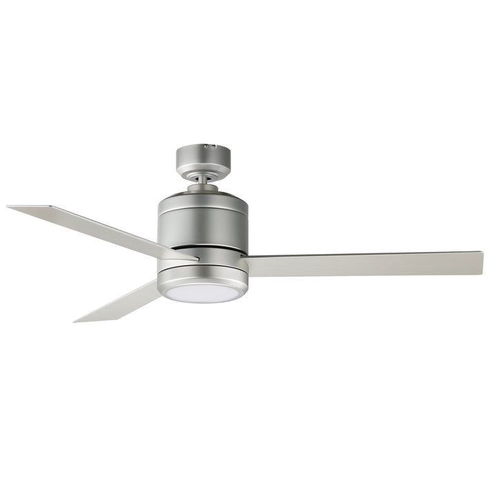 Tanker 52" Nickel Outdoor LED Fan Satin Nickel