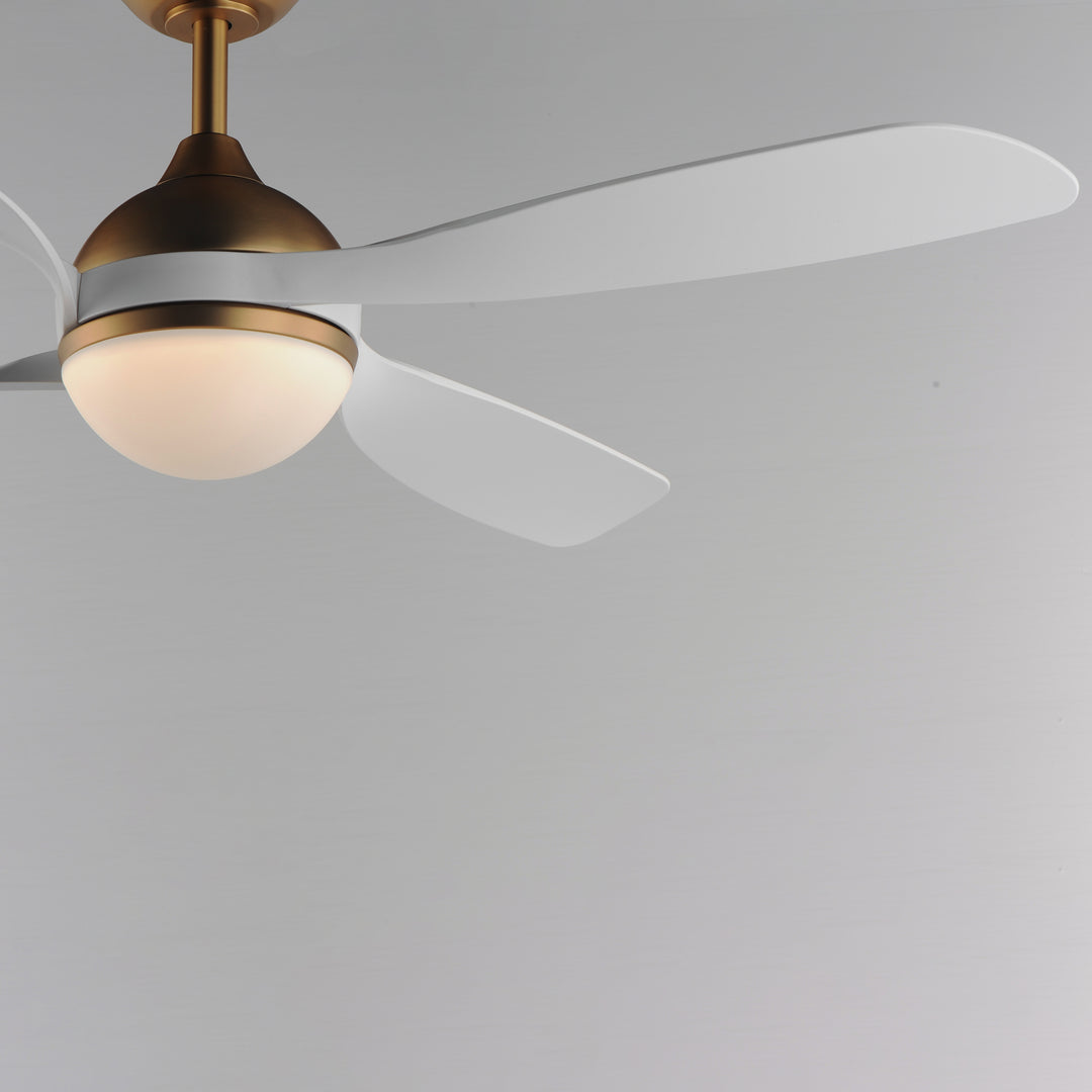 Bola 52" Indoor Fan w LED Light Kit Natural Aged Brass alternate view