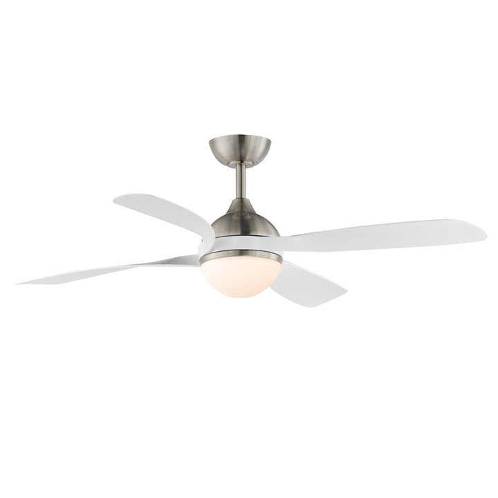 Bola 52" Indoor Fan w LED Light Kit Satin Nickel