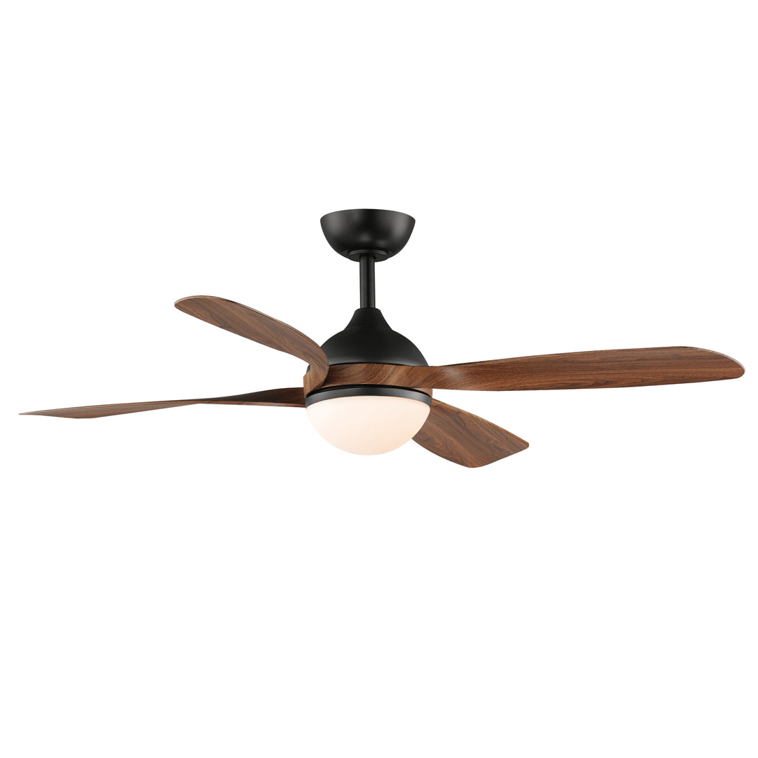 Bola 52" Indoor Fan w LED Light Kit Walnut / Black