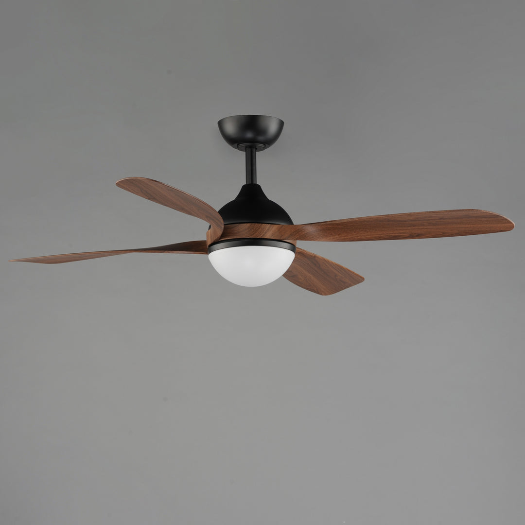 Bola 52" Indoor Fan w LED Light Kit Walnut / Black alternate view