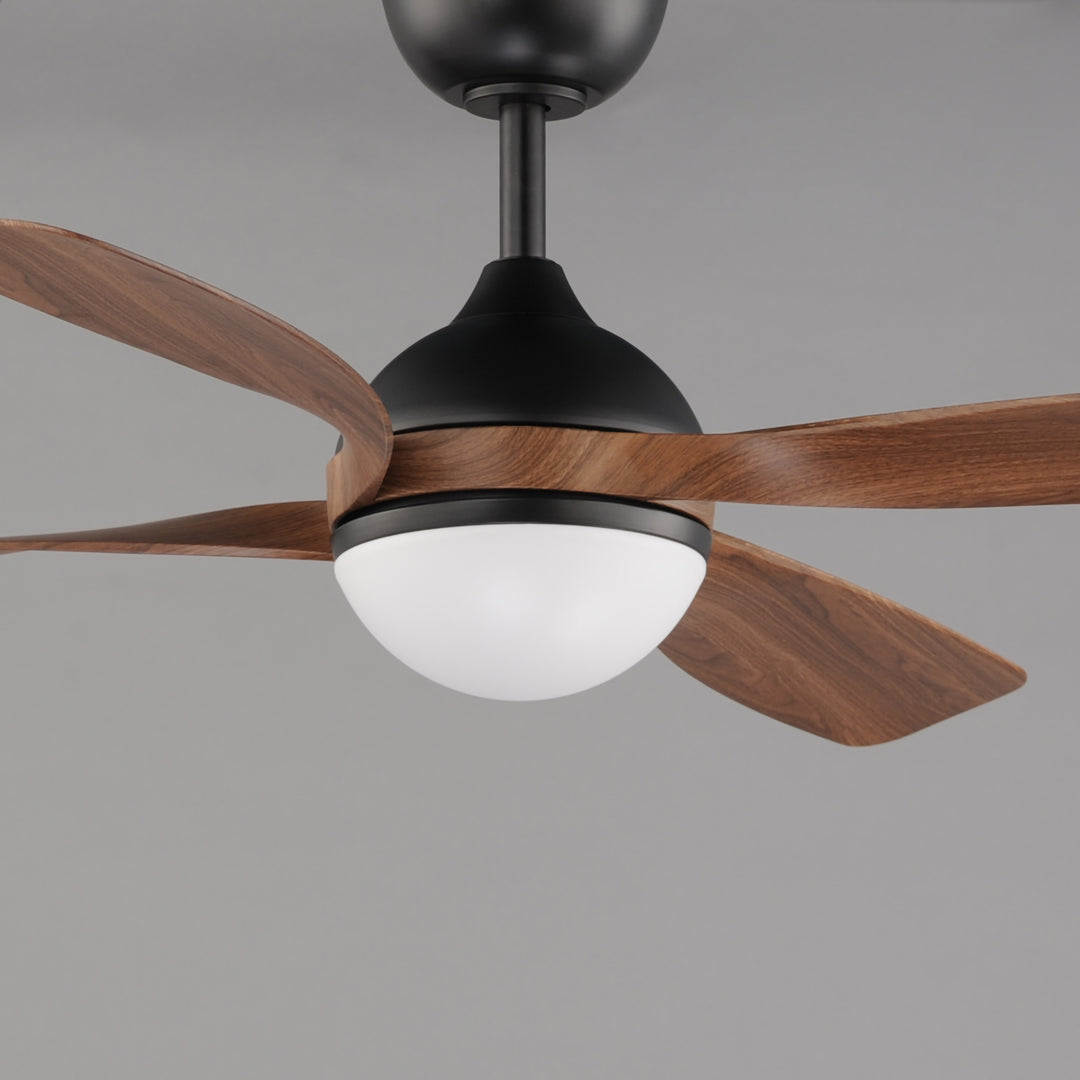 Bola 52" Indoor Fan w LED Light Kit Walnut / Black alternate view