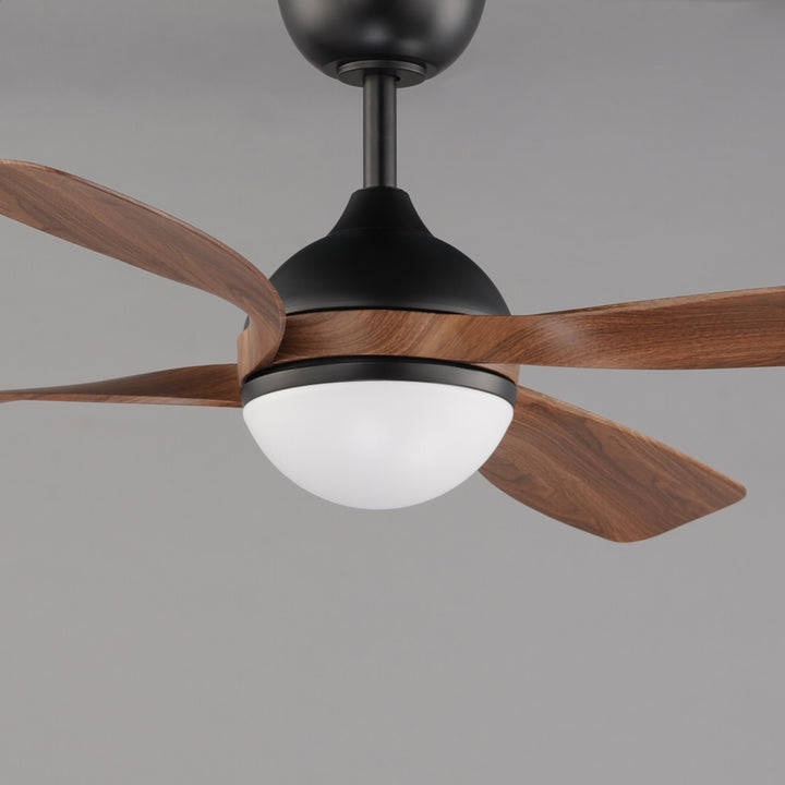 Bola 52" Indoor Fan w LED Light Kit Walnut / Black alternate view
