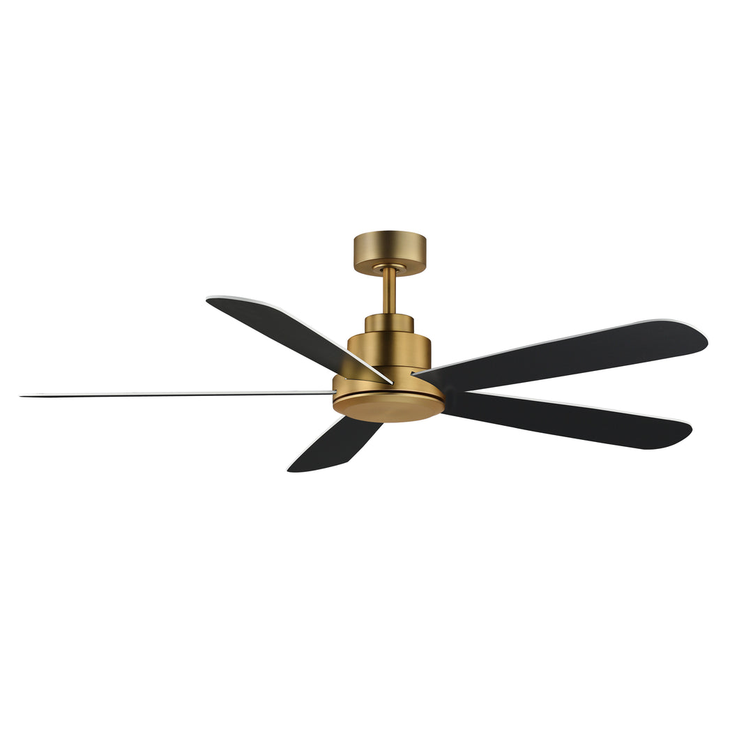 Daisies 60" 5-Blade Fan w LED White / Natural Aged Brass alternate view
