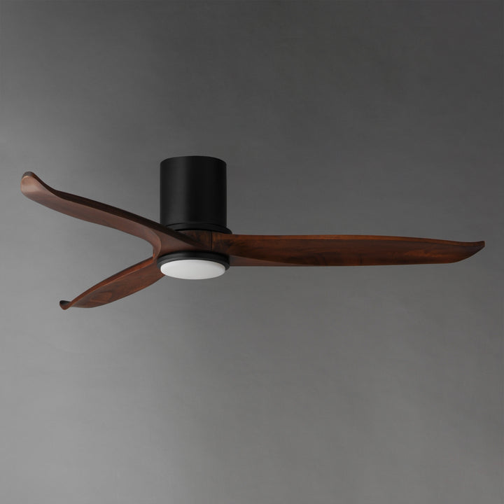 Woodwind 52" Solid Wood Blade Hugger Fan w LED White / Black alternate view