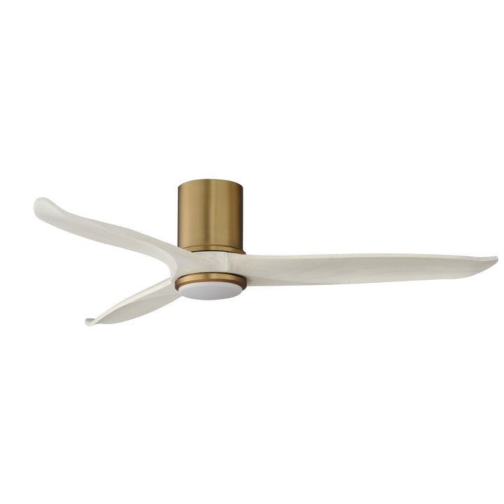 Woodwind 52" Solid Wood Blade Hugger Fan w LED WTNABWWT