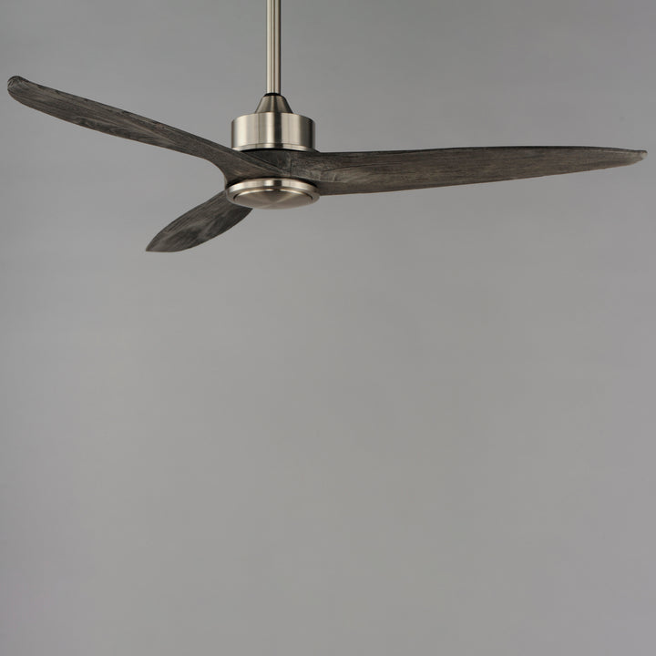 Woodwind Solid Wood Blade Fan w LED Light Kit Satin Nickel alternate view