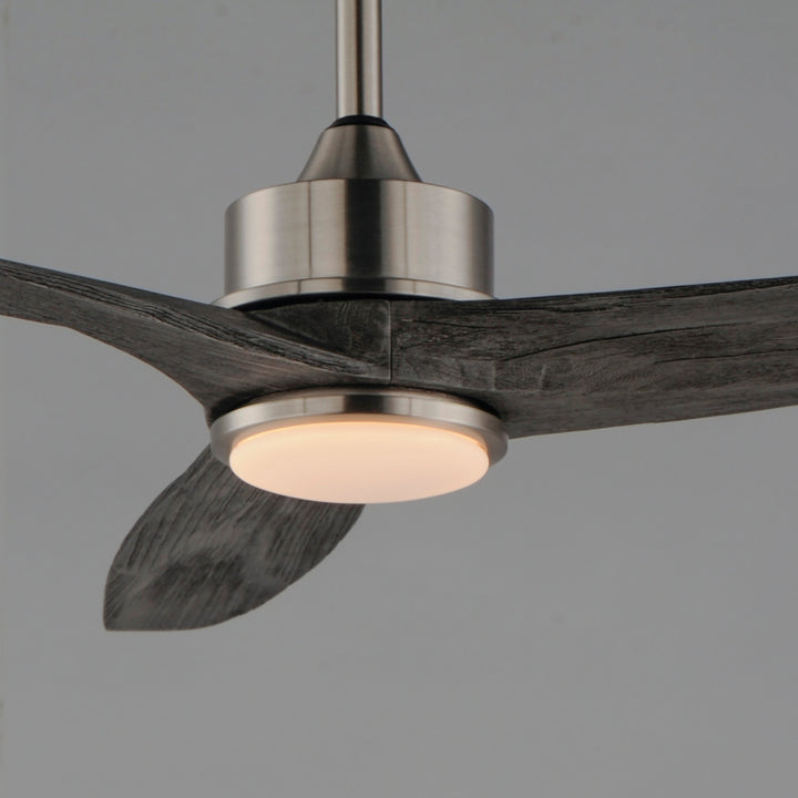 Woodwind Solid Wood Blade Fan w LED Light Kit Satin Nickel alternate view