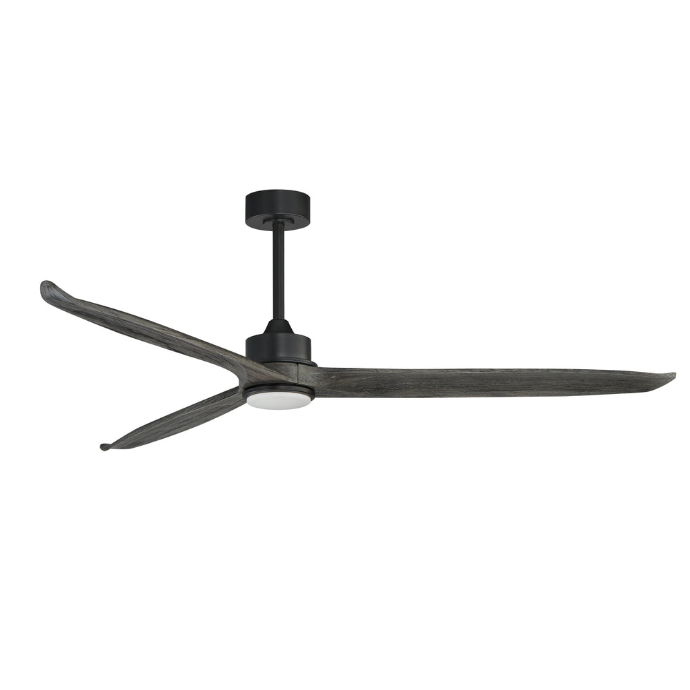 Woodwind 72" Solid Wood Blade Fan w LED WTBKGWD