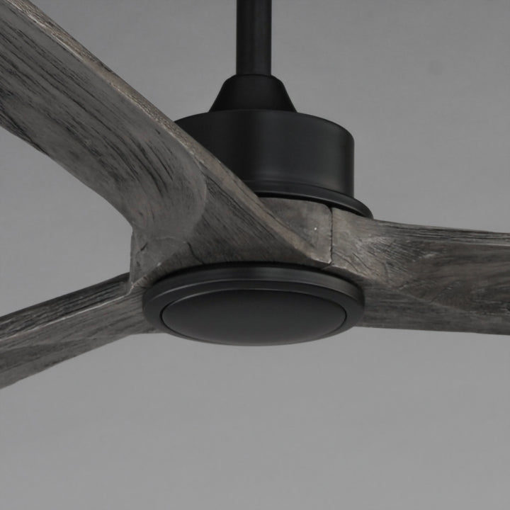 Woodwind 72" Solid Wood Blade Fan w LED WTBKGWD alternate view