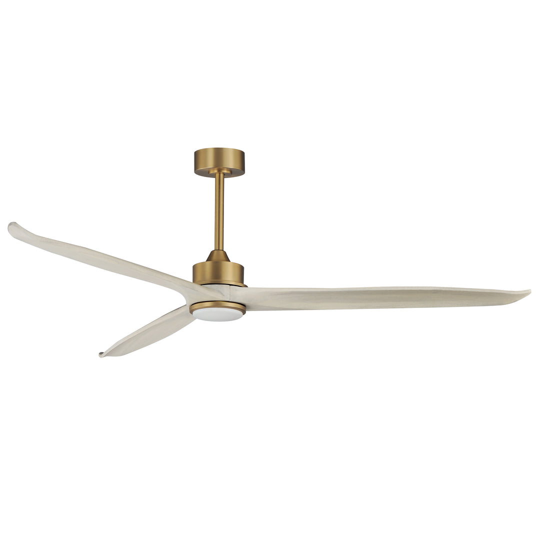 Woodwind 72" Solid Wood Blade Fan w LED WTNABWWT