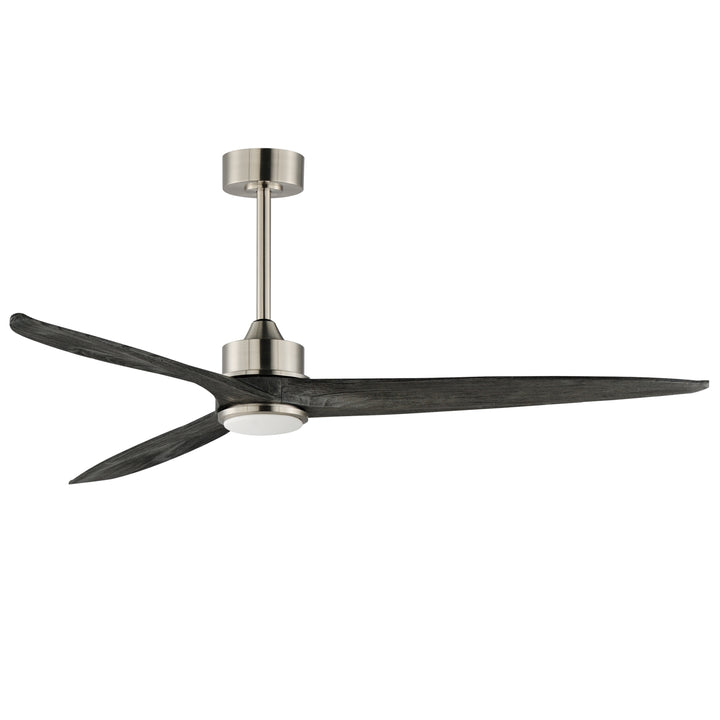 Woodwind Solid Wood Blade Fan LED Light Kit Satin Nickel