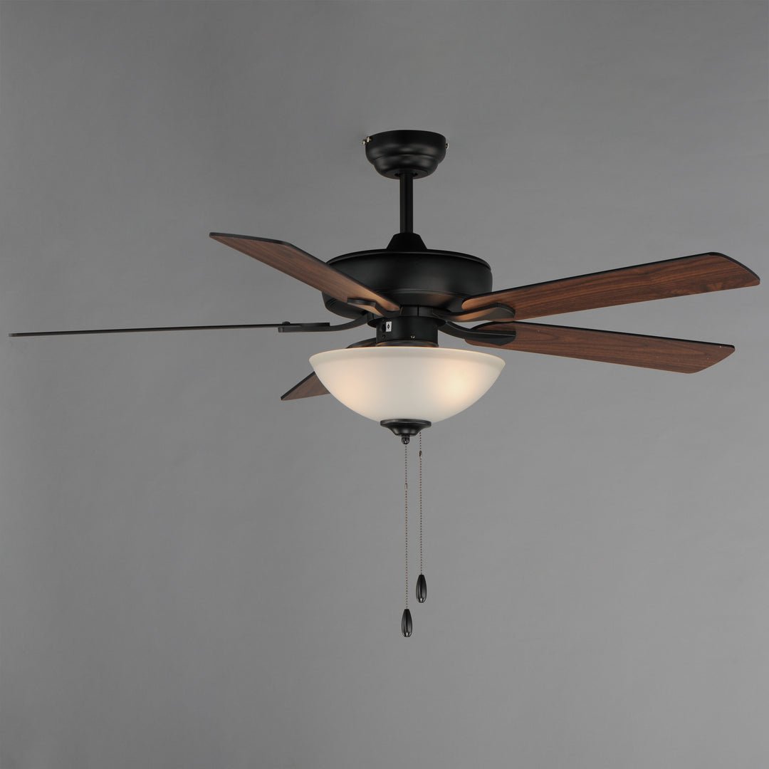 Super-Max 52" Ceiling Fan with 2-Light Kit Black alternate view