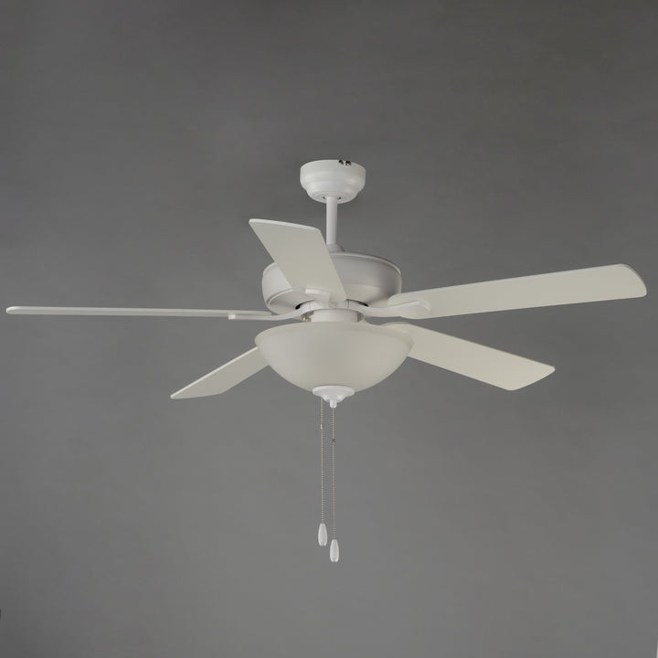Super-Max 52" Ceiling Fan with 2-Light Kit Matte White alternate view