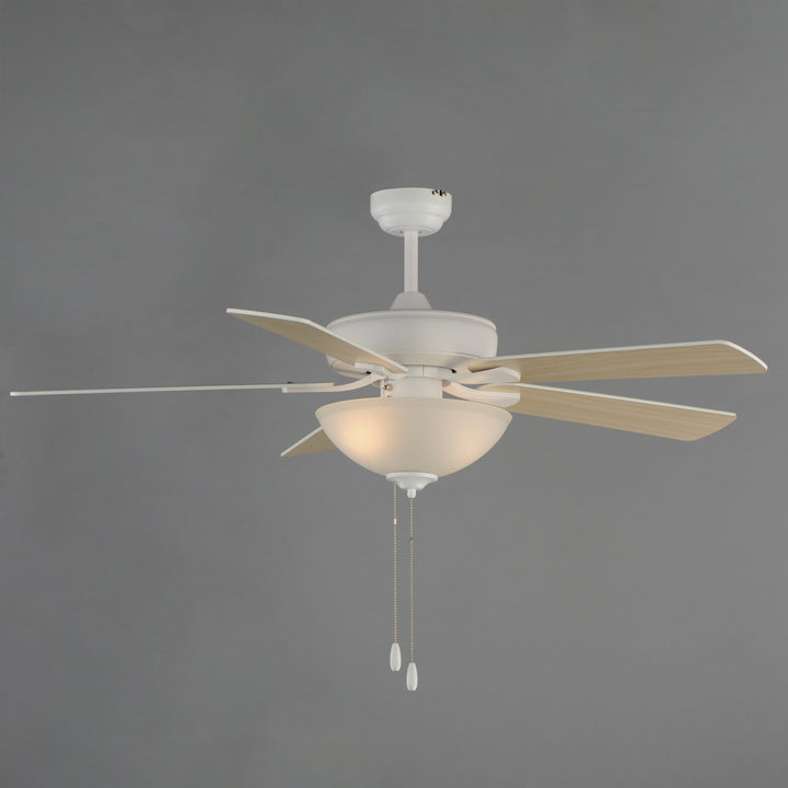 Super-Max 52" Ceiling Fan with 2-Light Kit Matte White alternate view