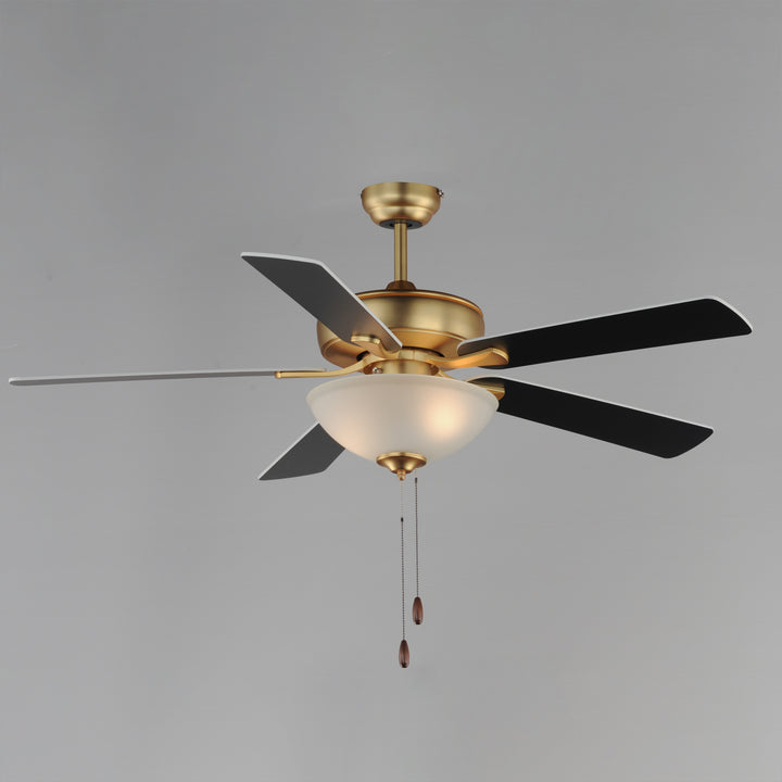 Super-Max 52" Ceiling Fan with 2-Light Kit Natural Aged Brass alternate view