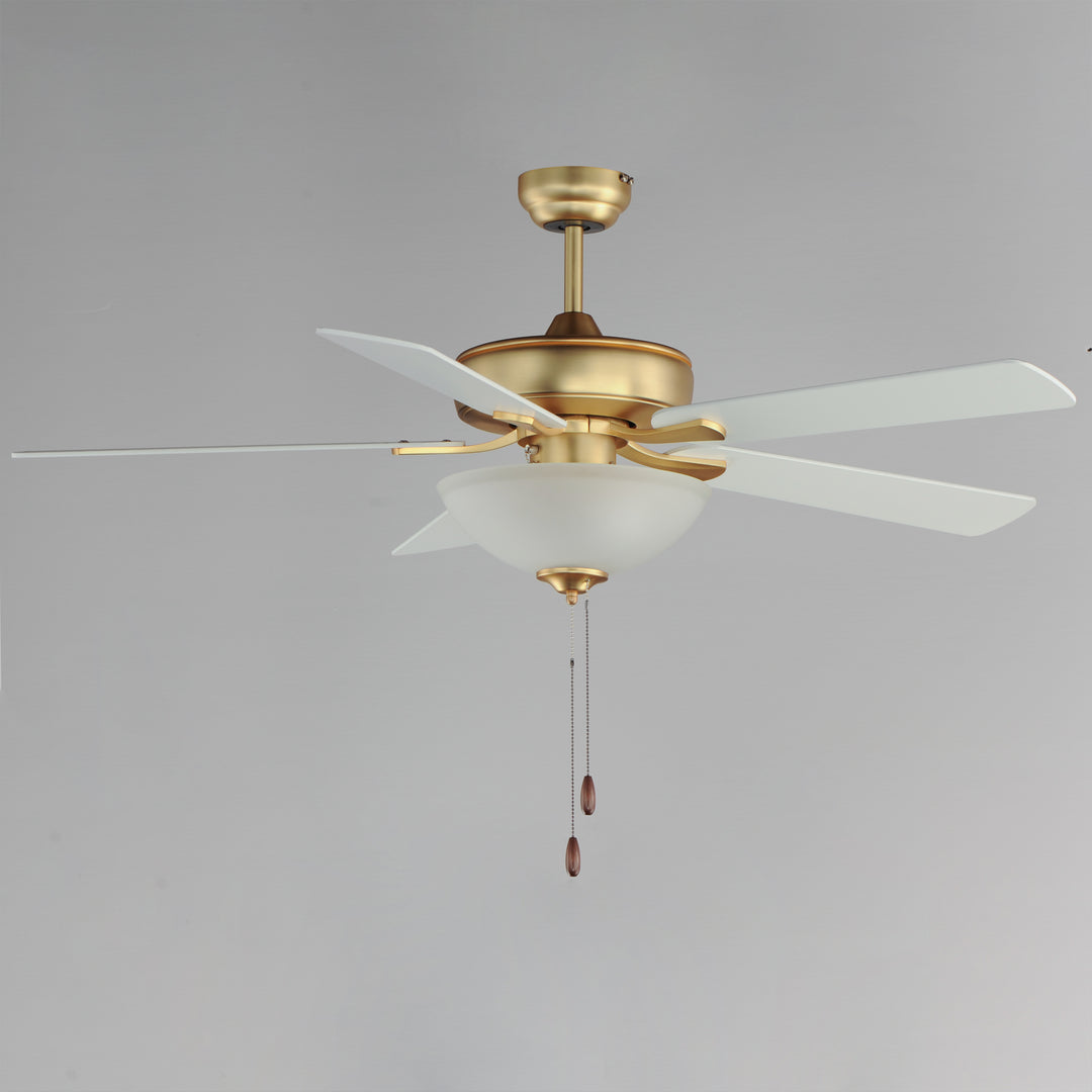 Super-Max 52" Ceiling Fan with 2-Light Kit Natural Aged Brass alternate view