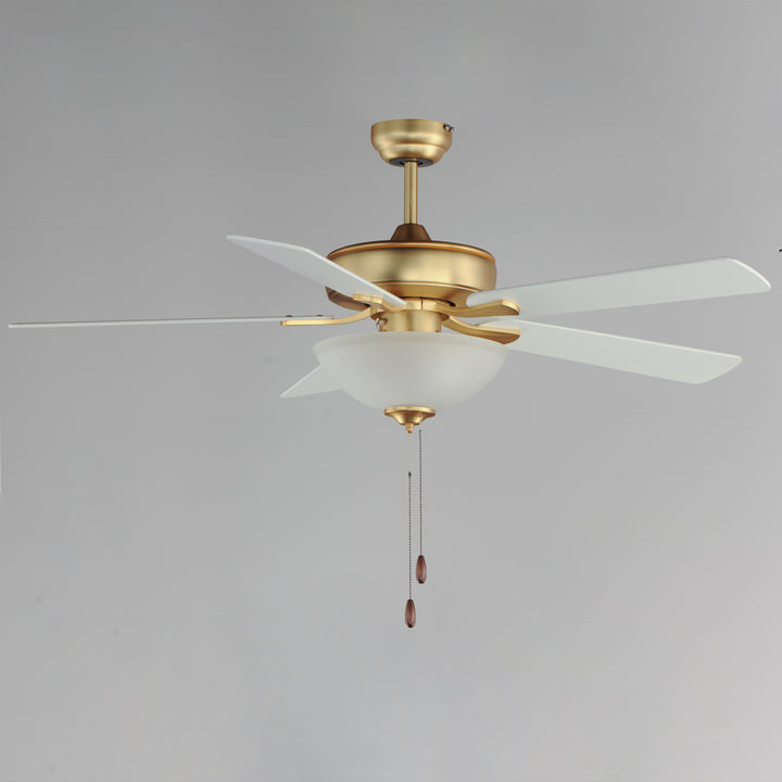 Super-Max 52" Ceiling Fan with 2-Light Kit Natural Aged Brass alternate view